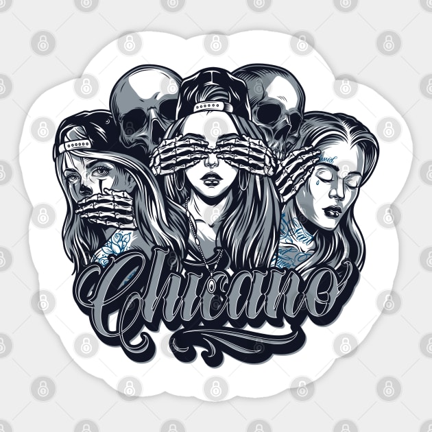 Chicano Sticker by madihaagill@gmail.com